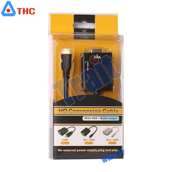 Cáp chuyển mini HDMI sang VGA